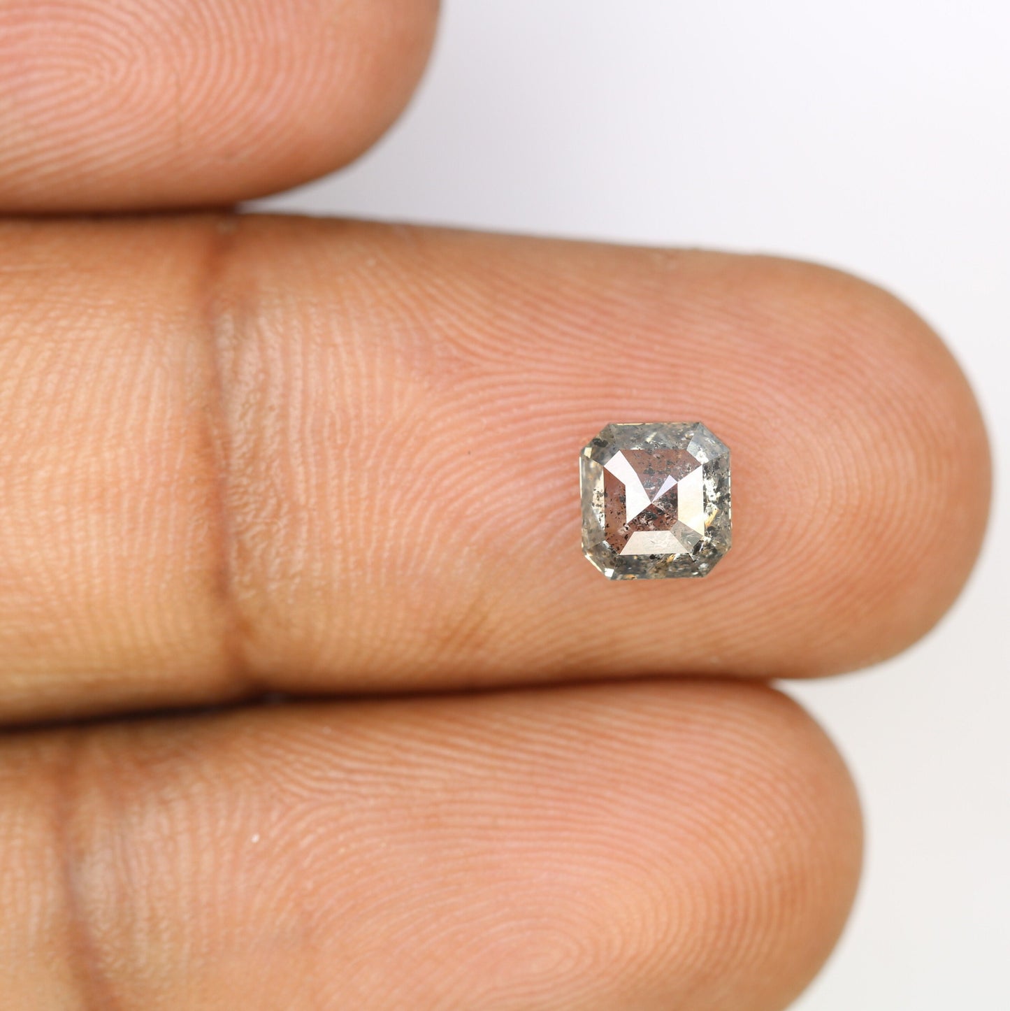 0.99 CT Emerald Cut Loose Diamond - Salt and Pepper Emerald Shape Diamond - Emerald For Wedding Ring - LABORDAY Offer - Customize Jewelry