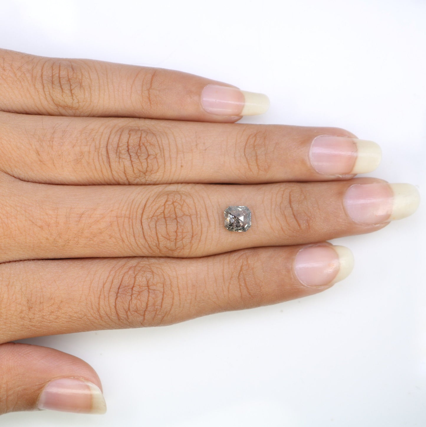 0.99 CT Emerald Cut Loose Diamond - Salt and Pepper Emerald Shape Diamond - Emerald For Wedding Ring - LABORDAY Offer - Customize Jewelry