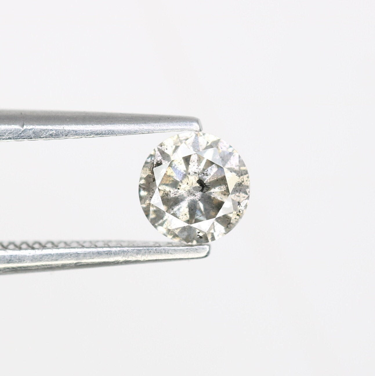 0.39 CT Brilliant Cut Loose Salt And Pepper Diamond For Statement Jewelry | Engagement Ring | Wedding Jewlery | Gift For HerFor Gold Ring