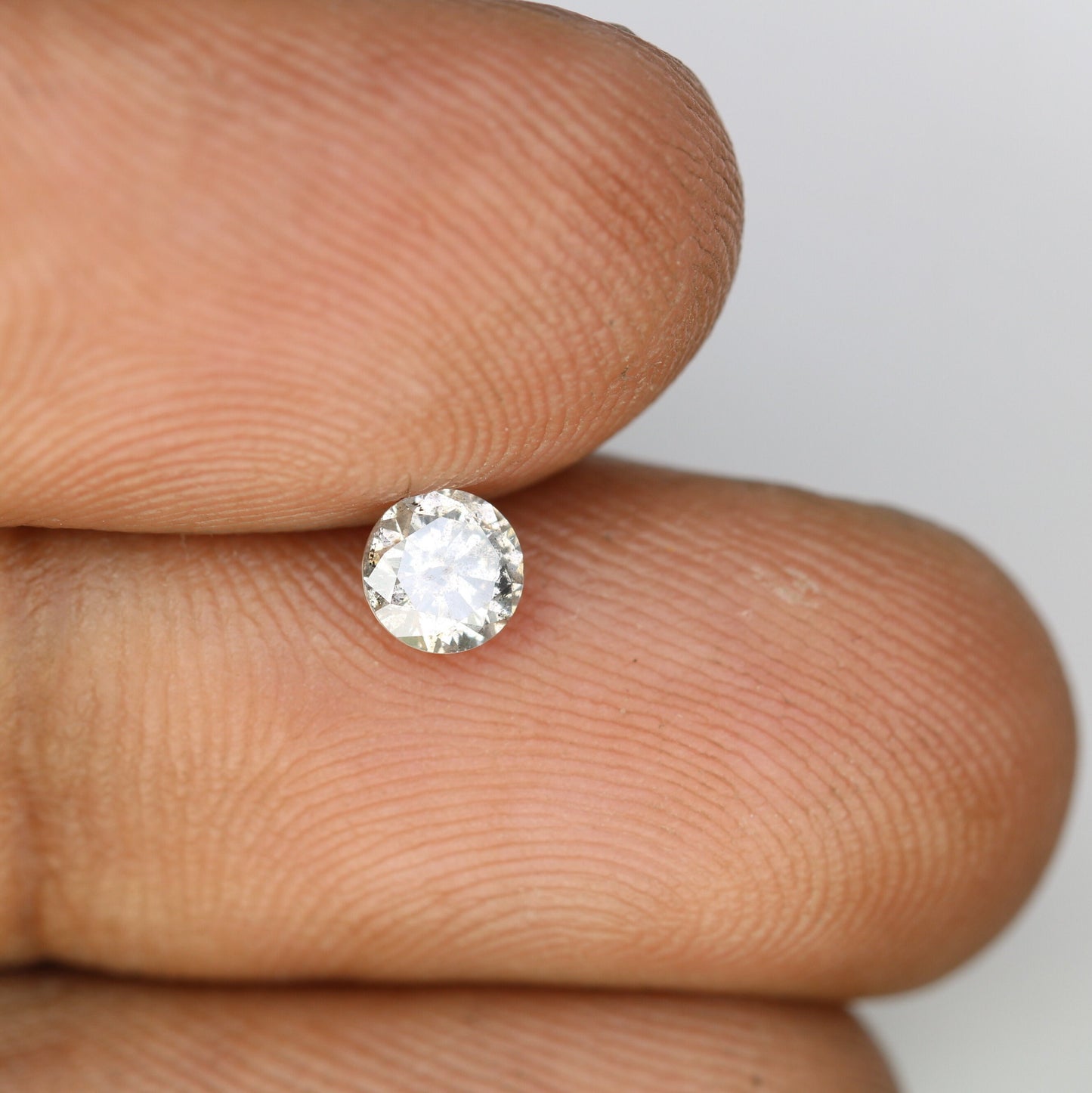 0.39 CT Brilliant Cut Loose Salt And Pepper Diamond For Statement Jewelry | Engagement Ring | Wedding Jewlery | Gift For HerFor Gold Ring