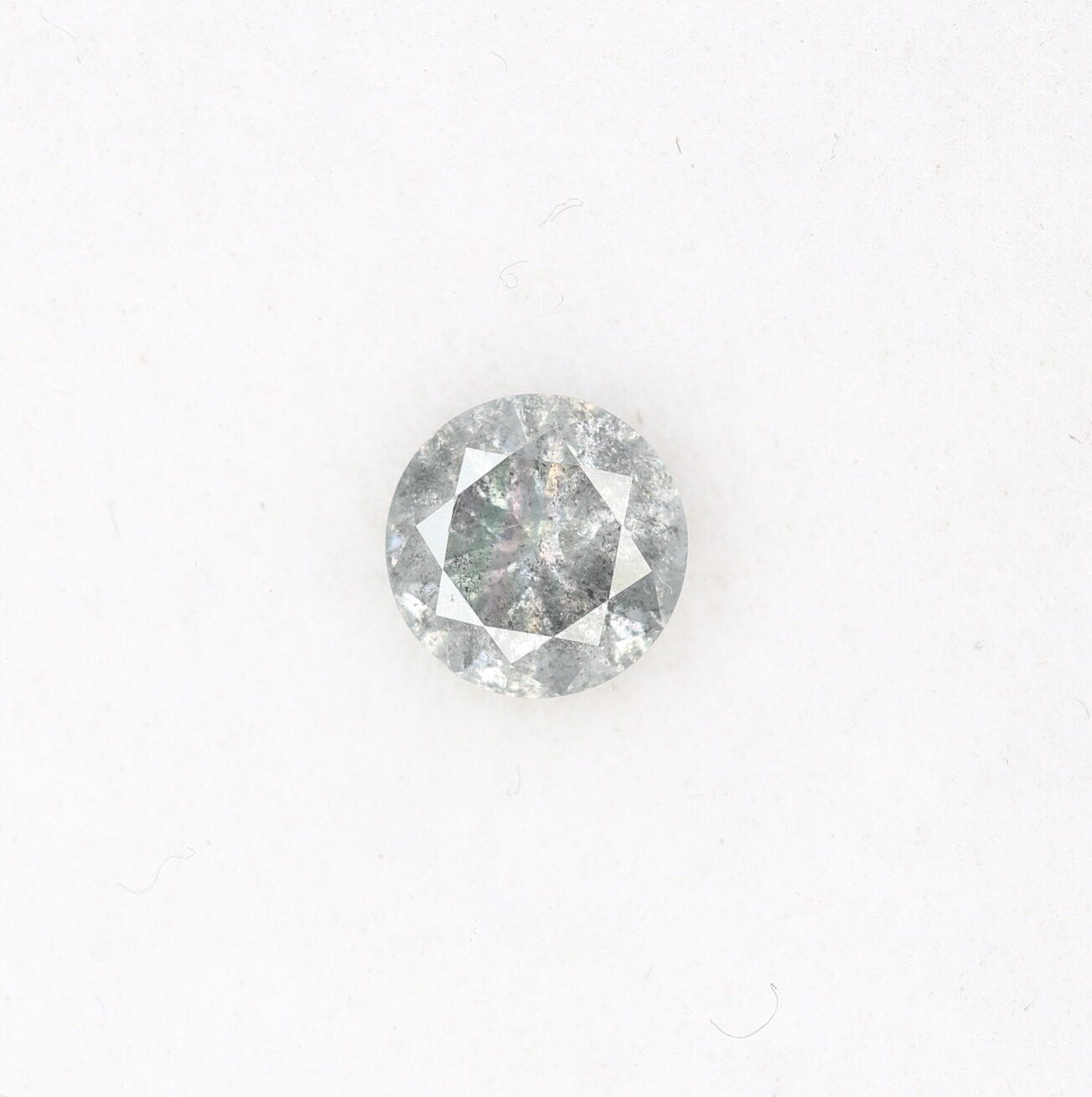 0.39 CT Brilliant Cut Loose Salt and Pepper Diamond | Ideal for Statement Jewelry, Custom Rings, Prong Pendants, or Halo Rings