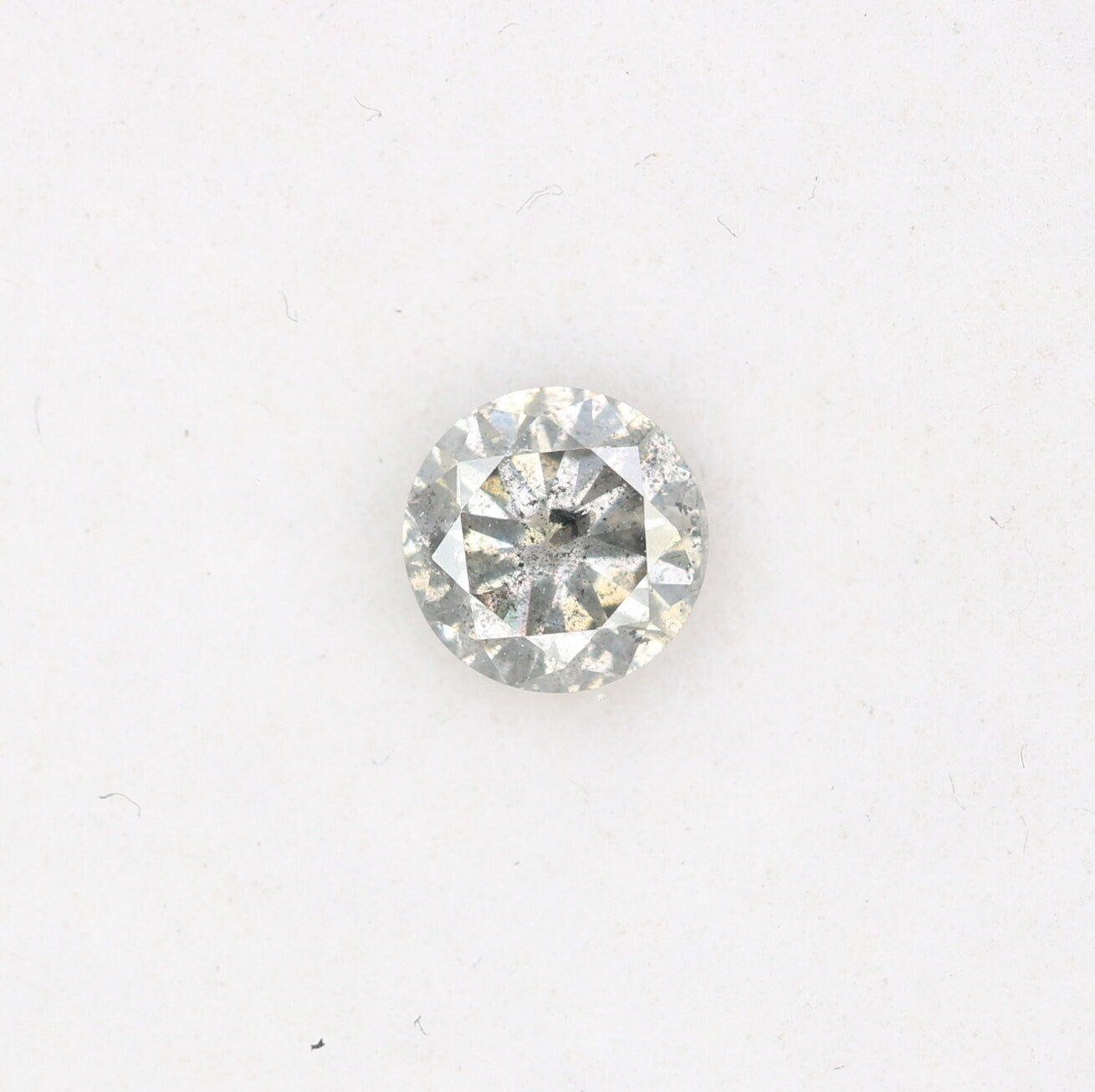 0.39 CT Brilliant Cut Loose Salt And Pepper Diamond For Statement Jewelry | Engagement Ring | Wedding Jewlery | Gift For HerFor Gold Ring
