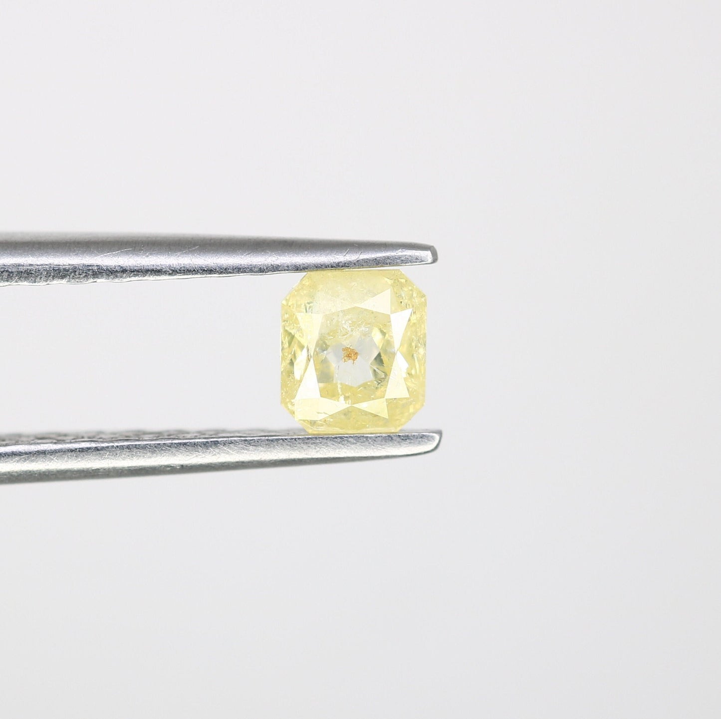 Yellow Emerald Cut Loose Salt & Pepper Diamond - Perfect for Wedding Rings - Labor Day Sale - Custom Jewelry