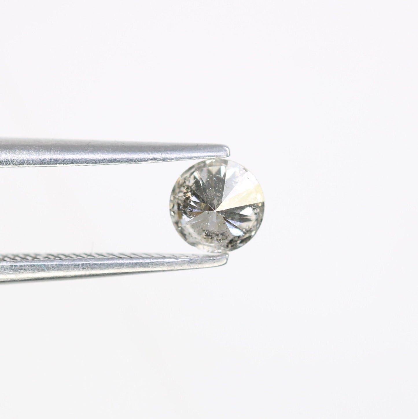 0.38 CT Natural Salt and Pepper Brilliant Cut Loose Diamond | Perfect for Proposal Ring, Diamond Pendant, or Gift for Her | Custom Gold Ring