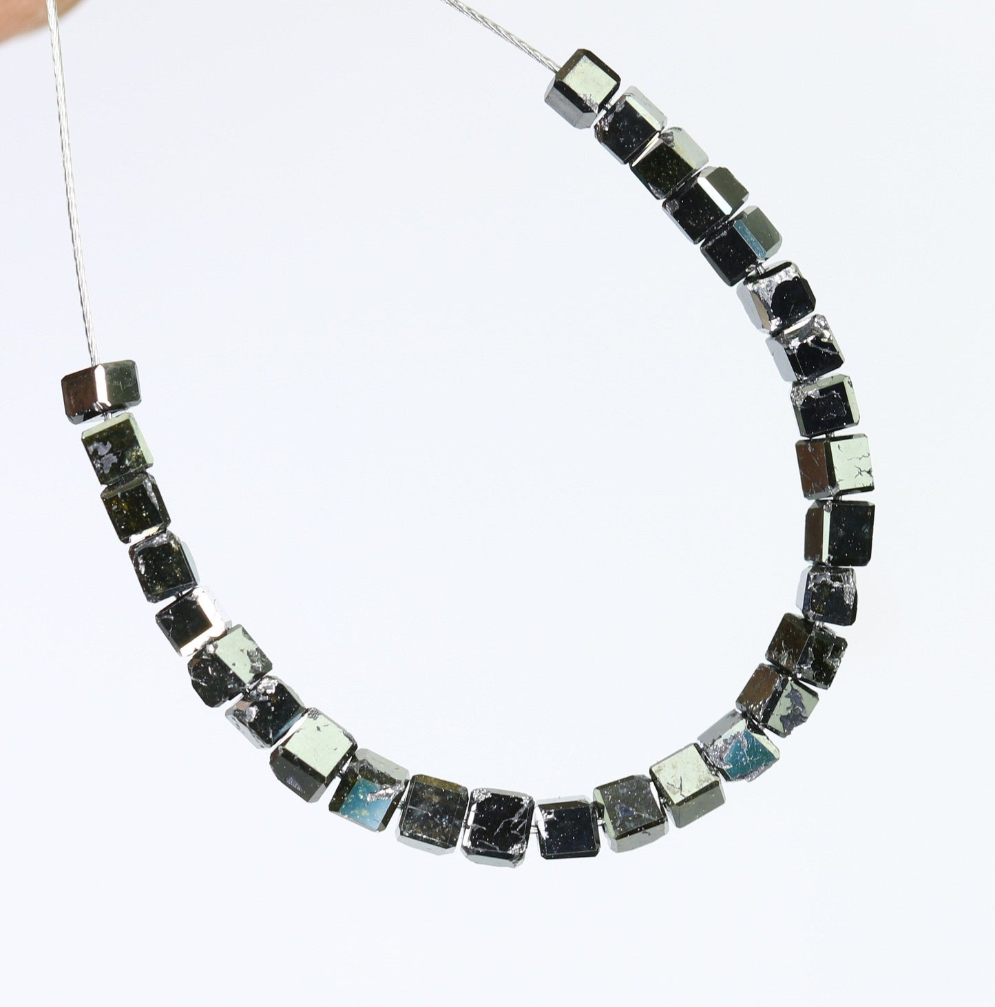Elegant Black Diamond Beads | AAA Quality Faceted Loose Gems for Retro Crystal Necklaces | Unique DIY Jewelry Making & Craft Supplies