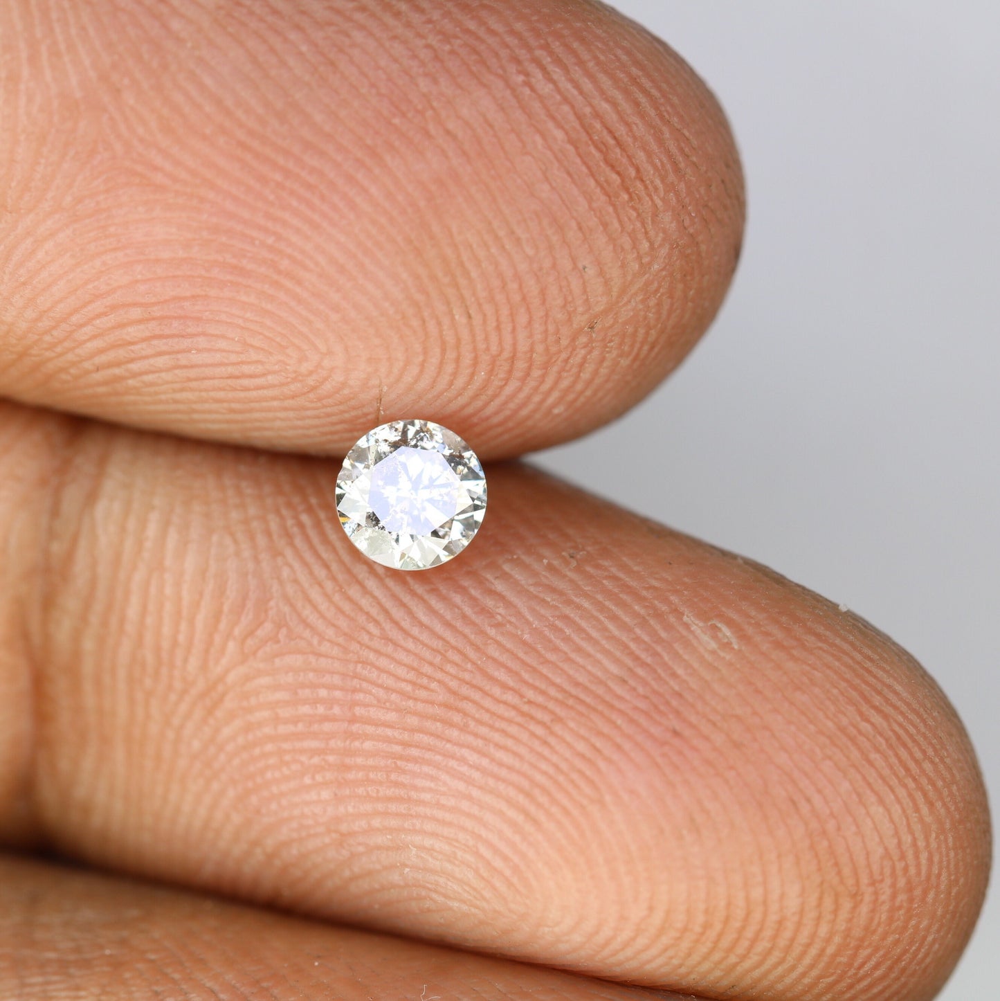 0.38 CT Natural Salt and Pepper Brilliant Cut Loose Diamond | Perfect for Proposal Ring, Diamond Pendant, or Gift for Her | Custom Gold Ring