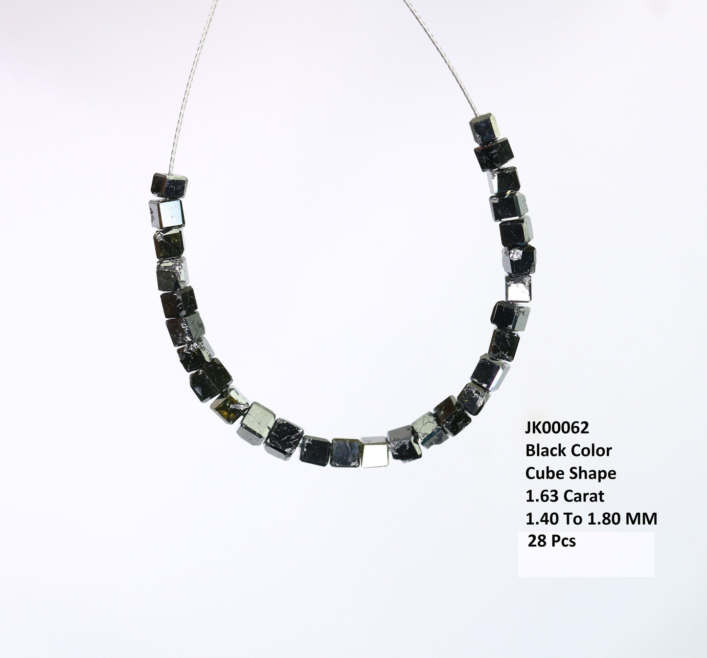 Elegant Black Diamond Beads | AAA Quality Faceted Loose Gems for Retro Crystal Necklaces | Unique DIY Jewelry Making & Craft Supplies
