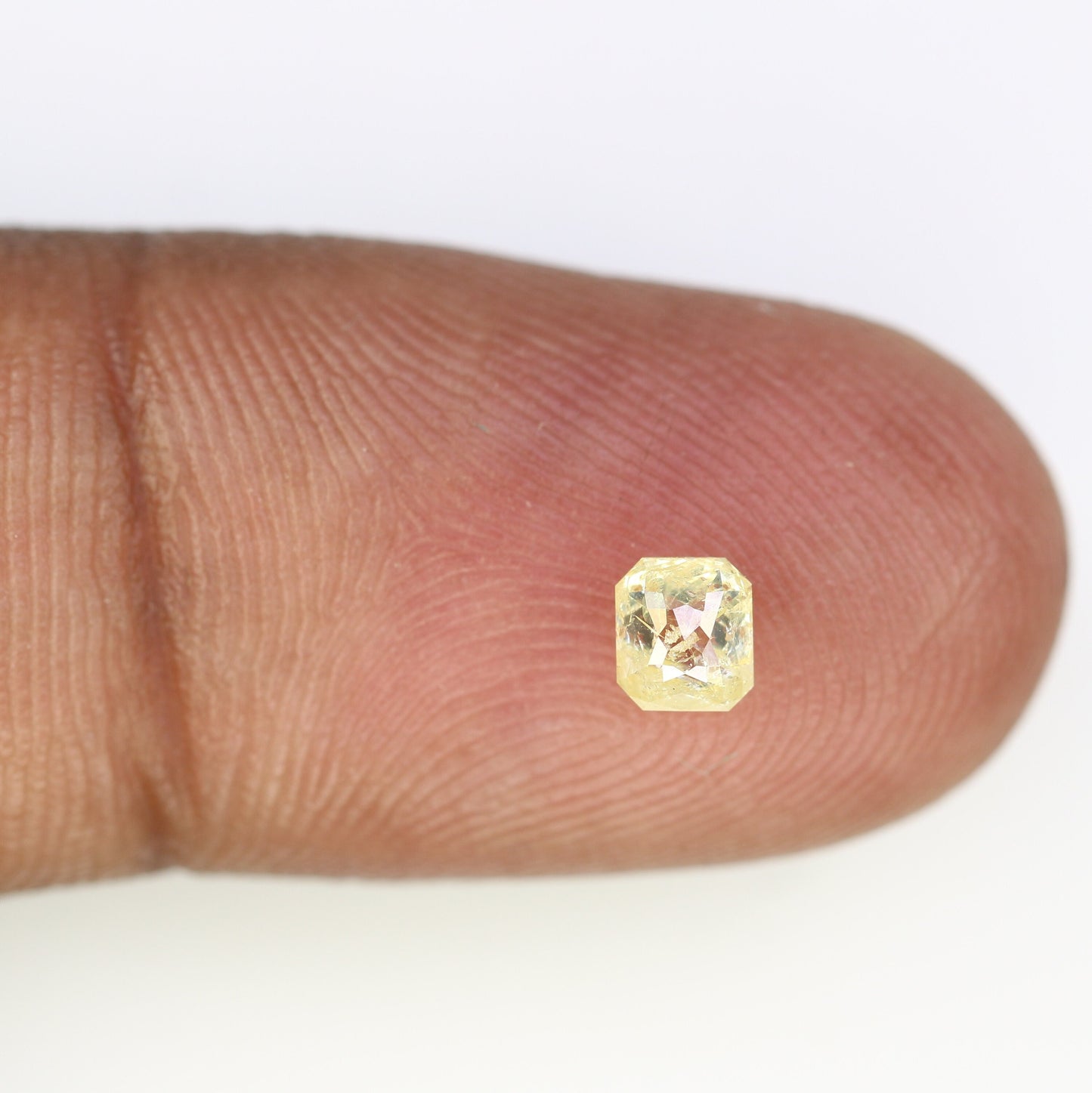 Yellow Emerald Cut Loose Salt & Pepper Diamond - Perfect for Wedding Rings - Labor Day Sale - Custom Jewelry