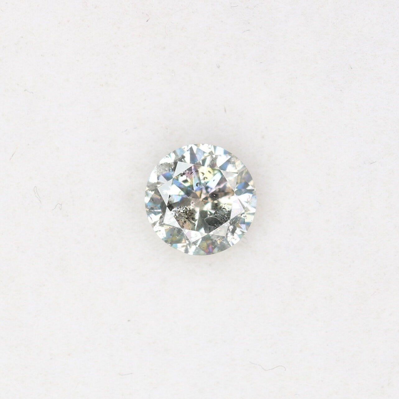 0.38 CT Natural Salt and Pepper Brilliant Cut Loose Diamond | Perfect for Proposal Ring, Diamond Pendant, or Gift for Her | Custom Gold Ring