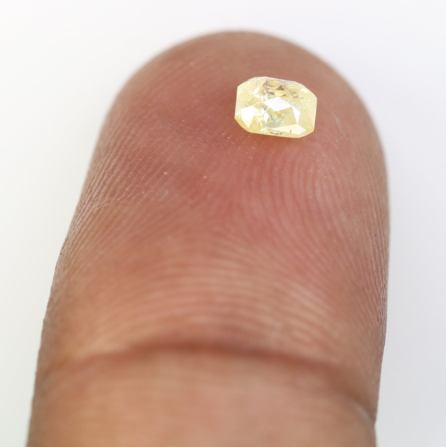 Yellow Emerald Cut Loose Salt & Pepper Diamond - Perfect for Wedding Rings - Labor Day Sale - Custom Jewelry