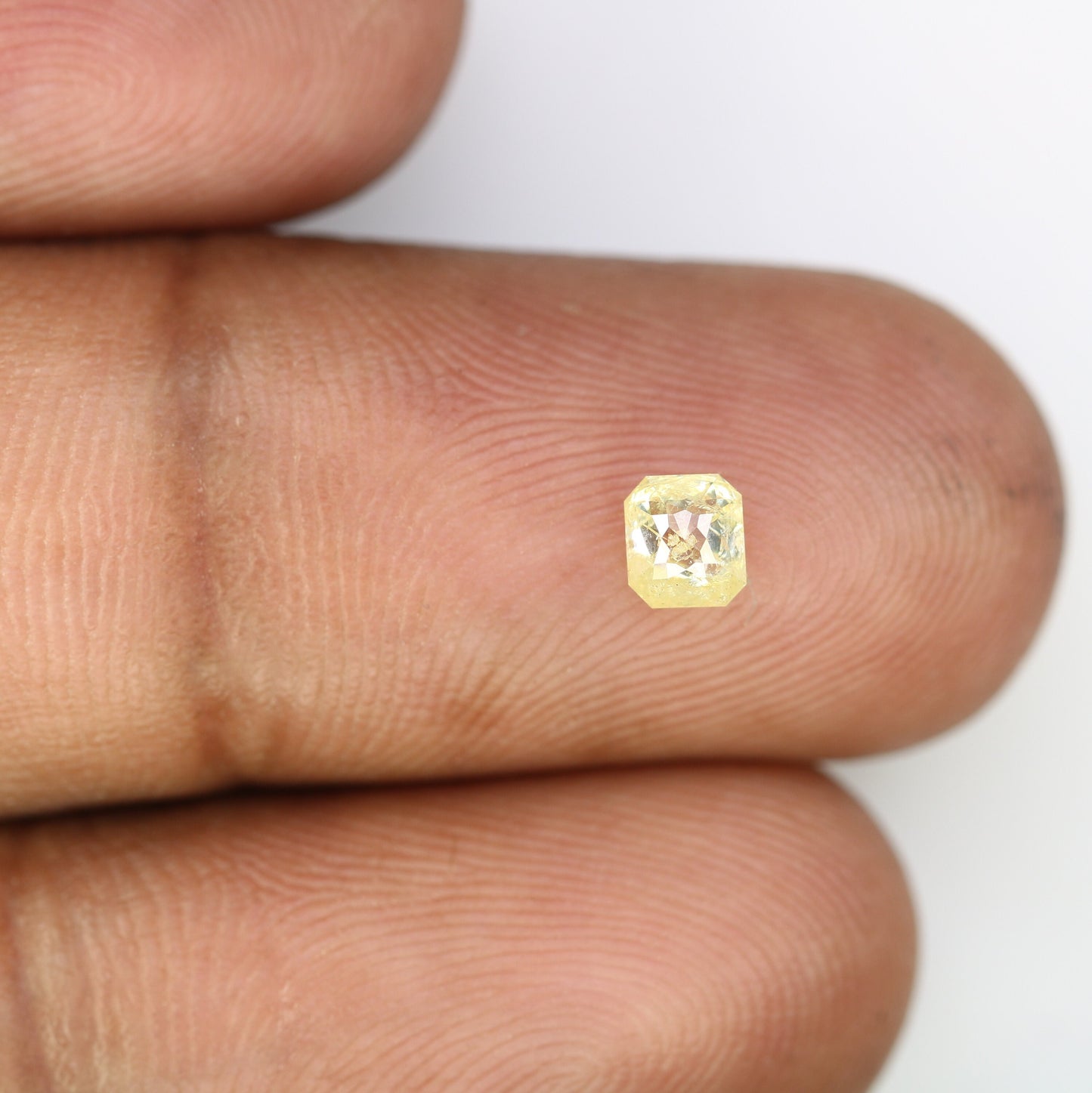 Yellow Emerald Cut Loose Salt & Pepper Diamond - Perfect for Wedding Rings - Labor Day Sale - Custom Jewelry