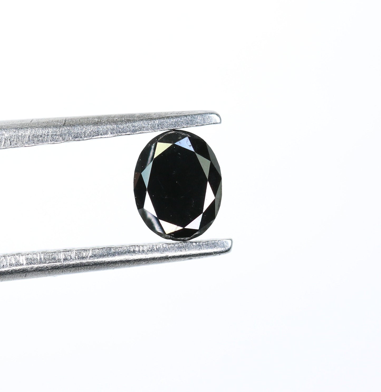 0.26 CT Fancy Oval Black Rustic Loose Diamond for Wedding Ring, Gift for Wife, Oval Black Diamond, Gold Ring