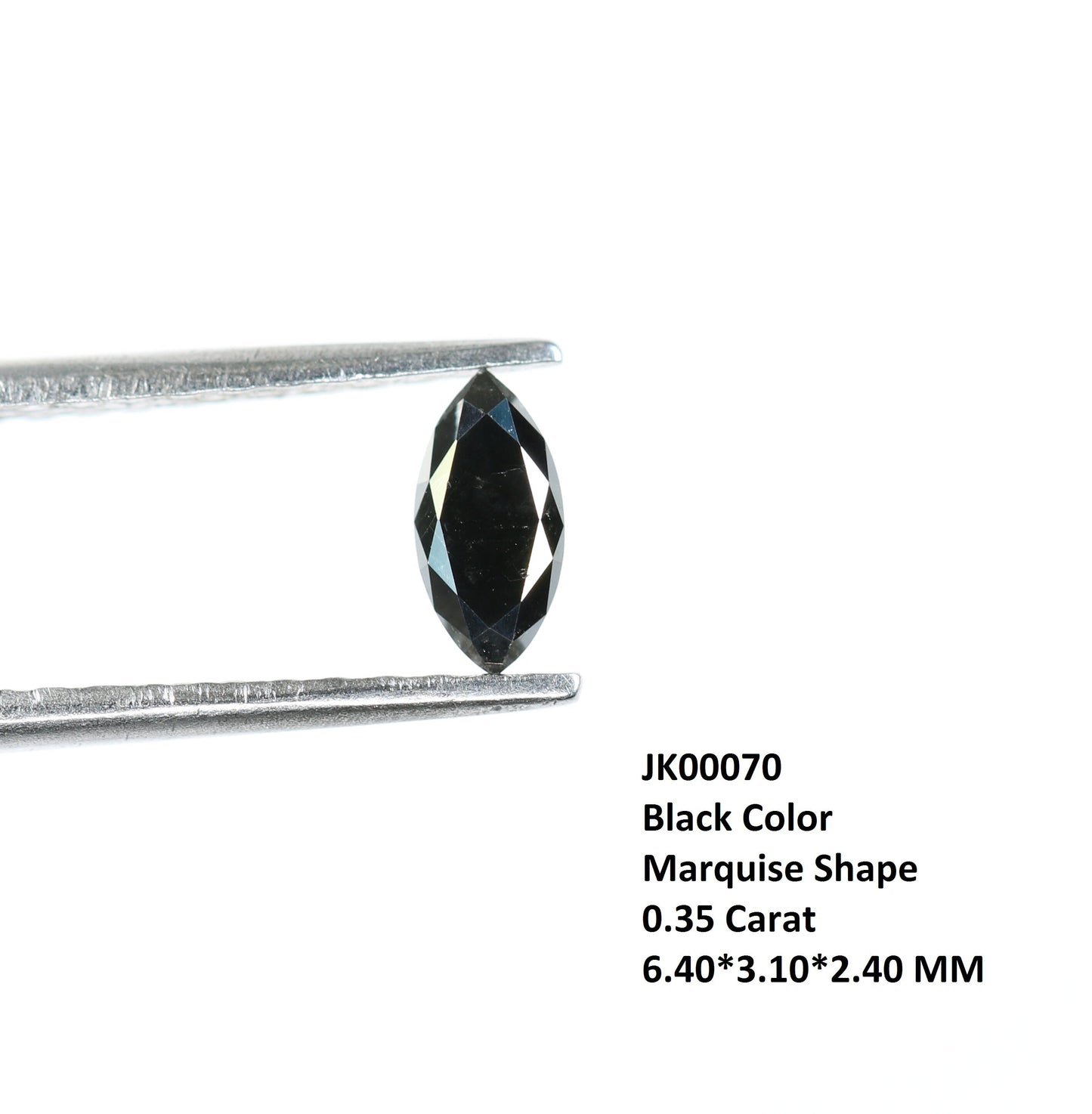 0.35 CT Marquise Shape Salt And Pepper Diamond | Natural Loose Black Diamonds For Weeding & Earring | For pendant | For Bracelet Diamonds