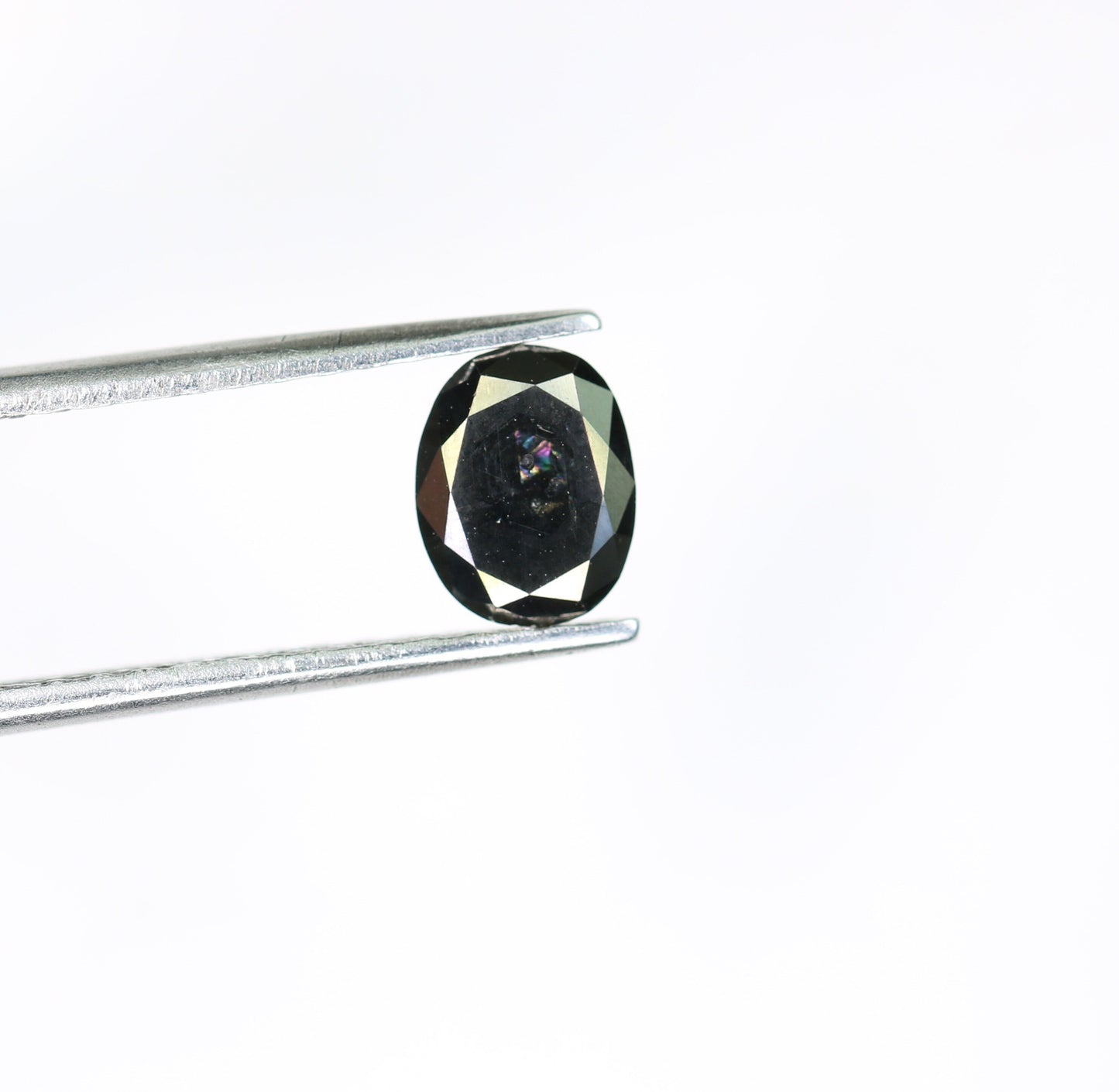 1.03 CT Oval Black Natural Loose Diamond for Engagement Ring, Wedding Jewelry Making, Classy Oval Diamond, Gold Ring