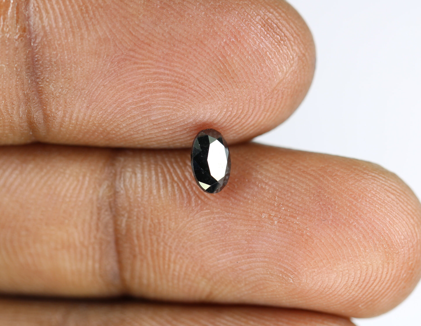 0.63 CT Fancy Oval Black Loose Diamond for Wedding Ring, Oval Pendant, Fancy Black Diamond, Gift for Wife or Girlfriend