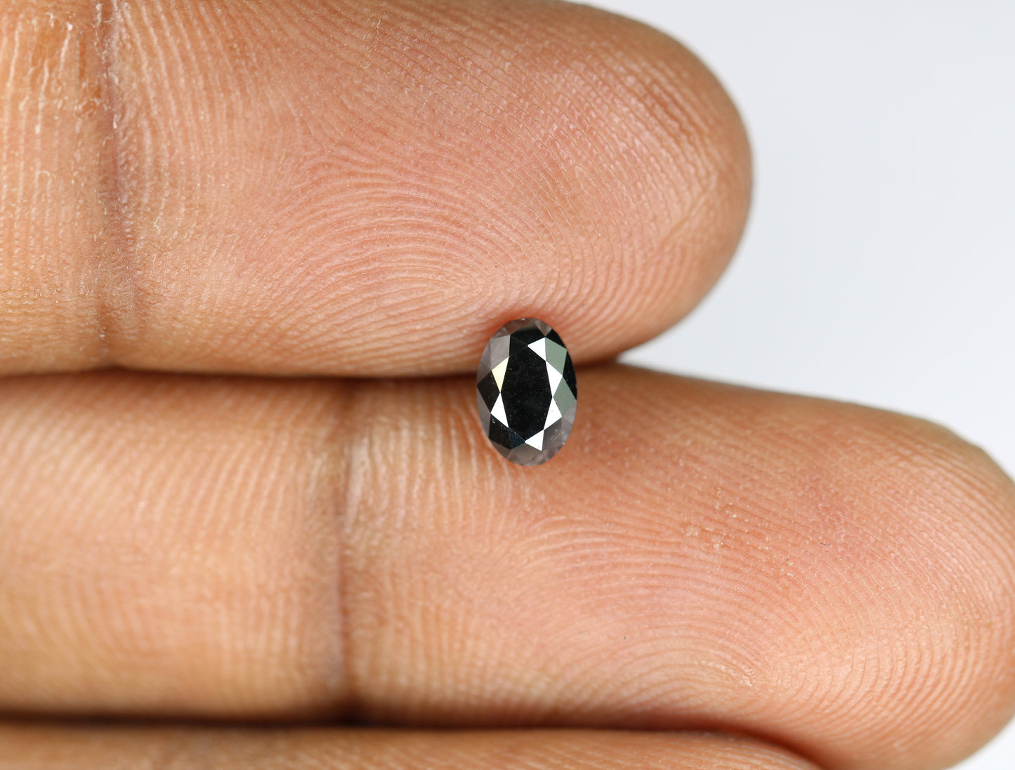 0.63 CT Fancy Oval Black Loose Diamond for Wedding Ring, Oval Pendant, Fancy Black Diamond, Gift for Wife or Girlfriend