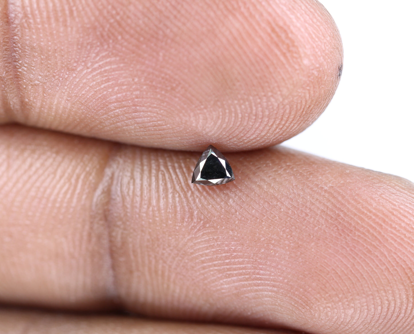 0.16 CT Triangle Shape Black Color Rustic Diamond For Wedding Ring | For Pendant |Triangle Diamond | Black DiamondFor Gold Ring Diamonds