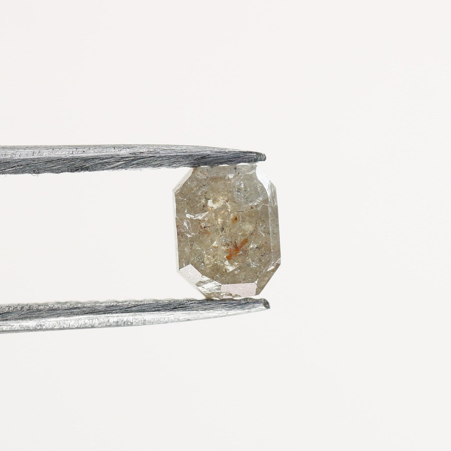 0.82 CT Emerald Cut Loose Salt & Pepper Diamond - Ideal for Wedding Rings - Labor Day Sale