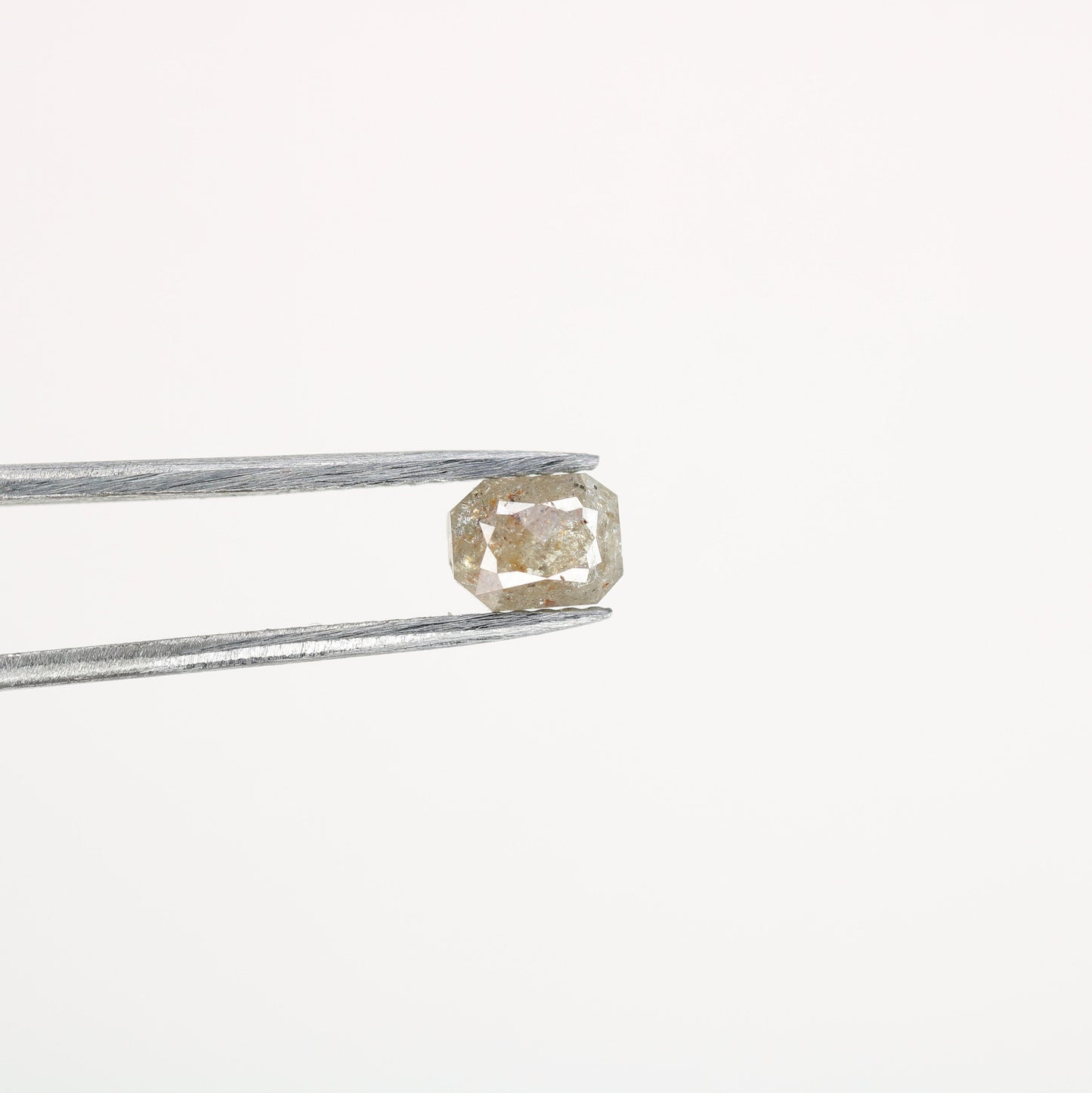 0.82 CT Emerald Cut Loose Salt & Pepper Diamond - Ideal for Wedding Rings - Labor Day Sale