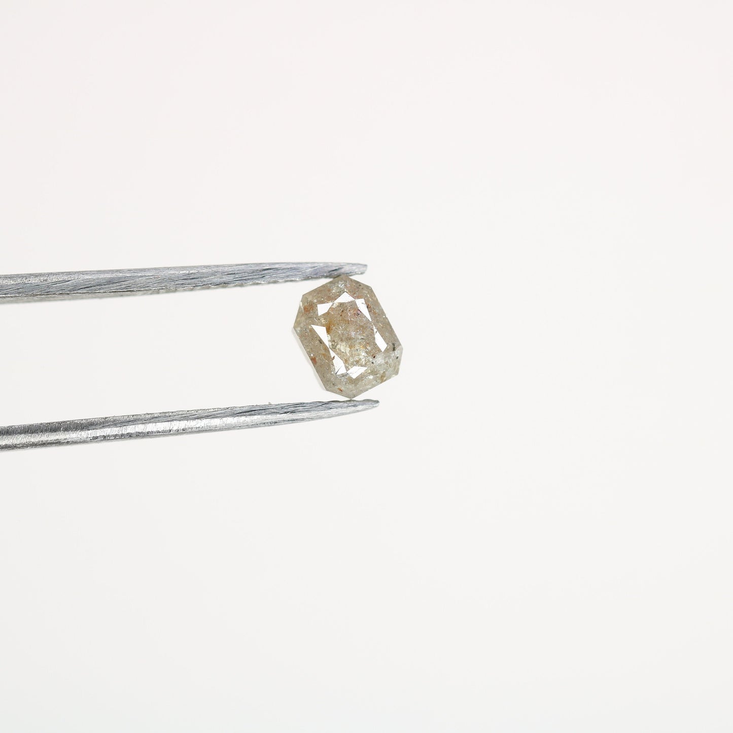 0.82 CT Emerald Cut Loose Salt & Pepper Diamond - Ideal for Wedding Rings - Labor Day Sale