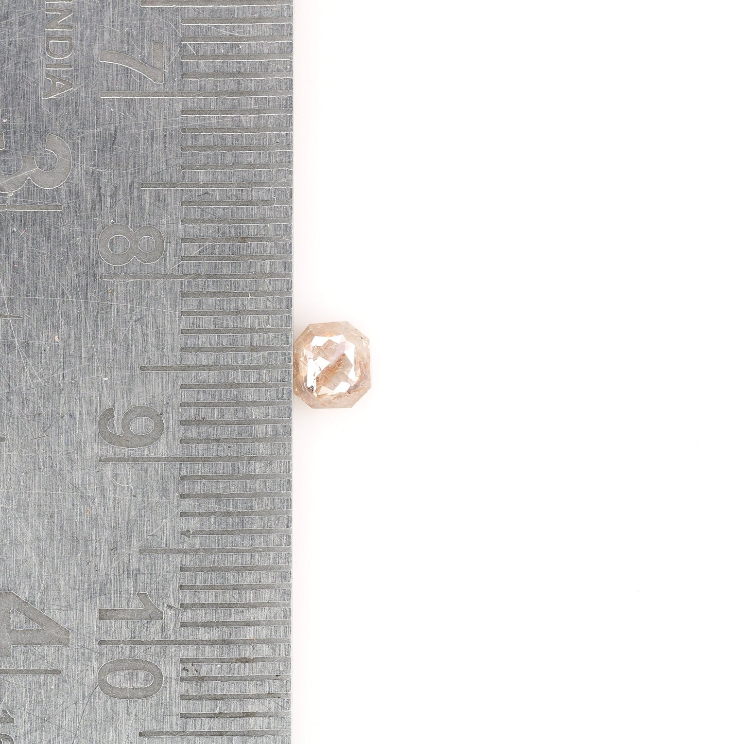 0.5 CT Rustic Peach Cushion Shape Loose Diamond for Ring, Pendant, Customized Jewelry Making, Gold Ring