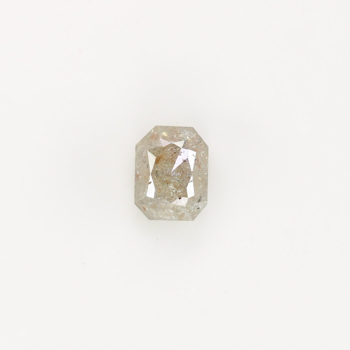 0.82 CT Emerald Cut Loose Salt & Pepper Diamond - Ideal for Wedding Rings - Labor Day Sale
