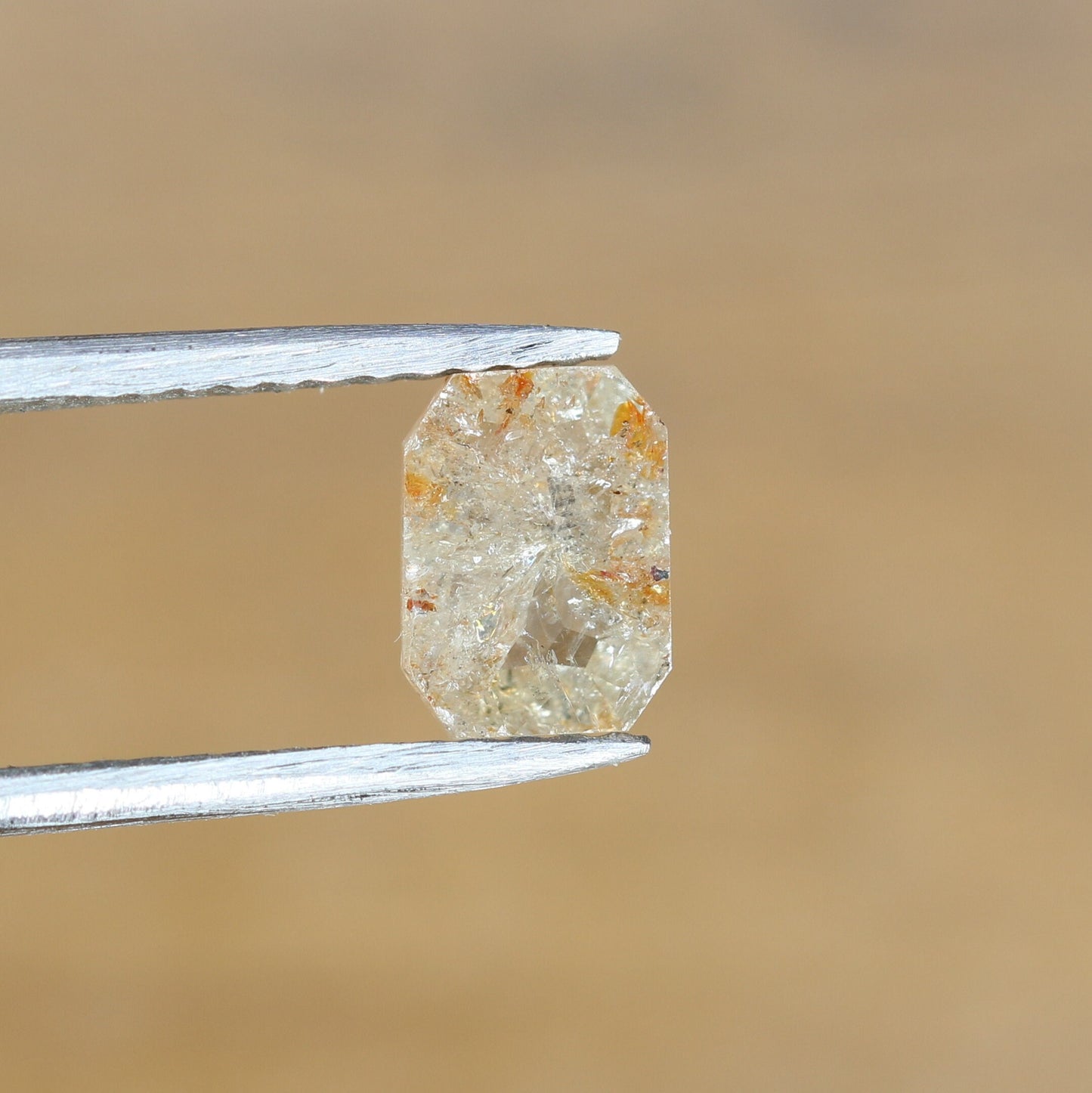0.59 CT Emerald Cut Loose Salt & Pepper Diamond - Perfect for Wedding Rings - Labor Day Sale