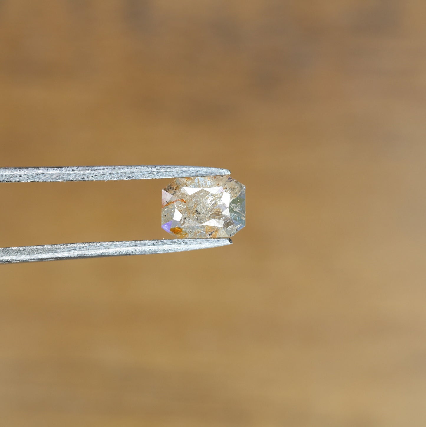 0.59 CT Emerald Cut Loose Salt & Pepper Diamond - Perfect for Wedding Rings - Labor Day Sale