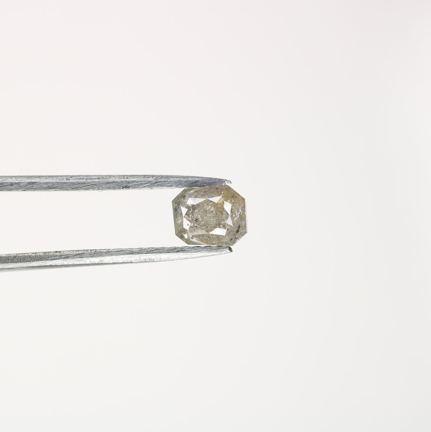 0.67 CT Emerald Cut Loose Salt & Pepper Diamond - Ideal for Wedding Rings - Labor Day Sale