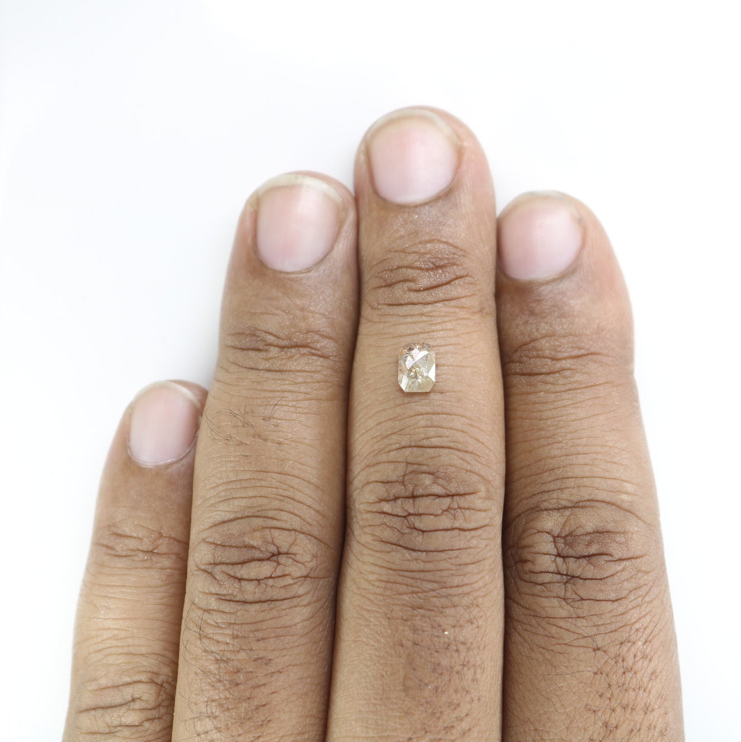 0.59 CT Emerald Cut Loose Salt & Pepper Diamond - Perfect for Wedding Rings - Labor Day Sale