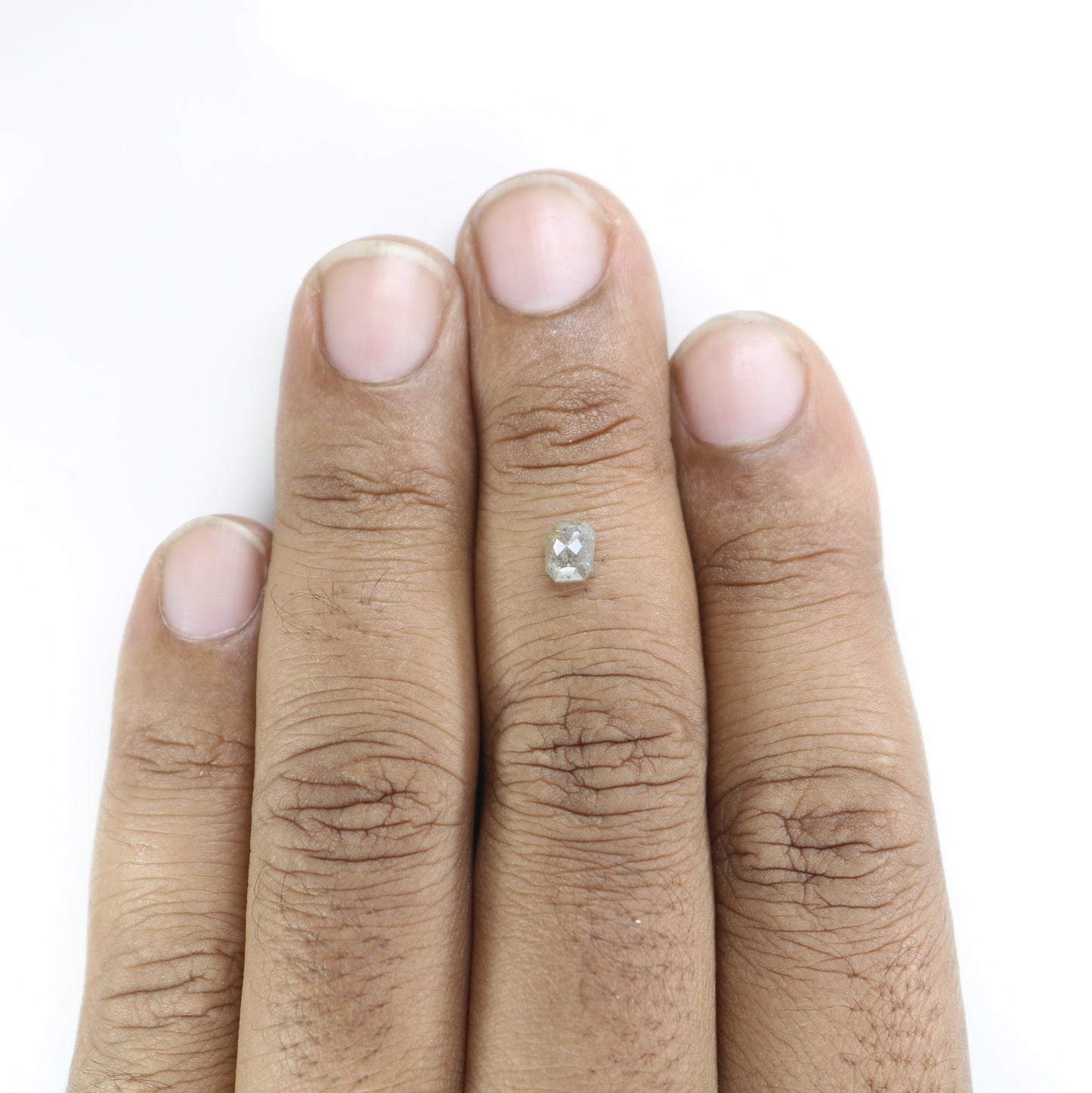 0.67 CT Emerald Cut Loose Salt & Pepper Diamond - Ideal for Wedding Rings - Labor Day Sale