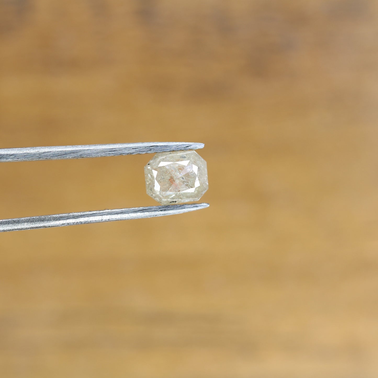 0.77 CT Emerald Cut Loose Salt & Pepper Diamond - Perfect for Wedding Rings - Labor Day Sale