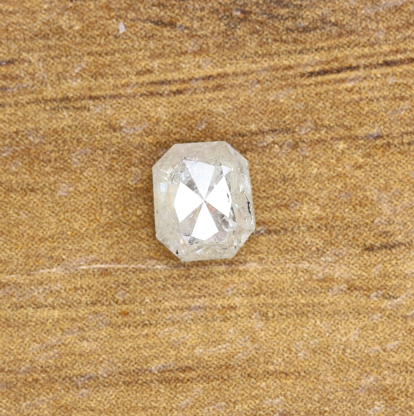 0.77 CT Emerald Cut Loose Salt & Pepper Diamond - Perfect for Wedding Rings - Labor Day Sale