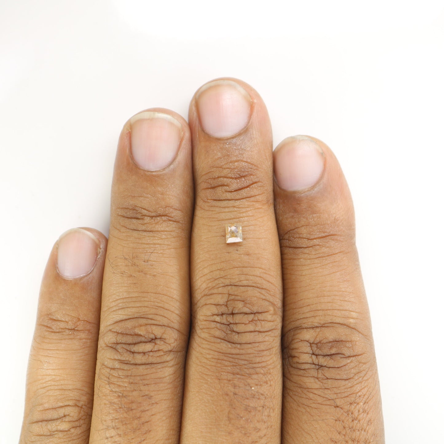 0.3 CT Square Shape Peach Colour Diamond For Engagement Ring, Proposal Ring, Gift For HerFor Gold Ring Diamonds