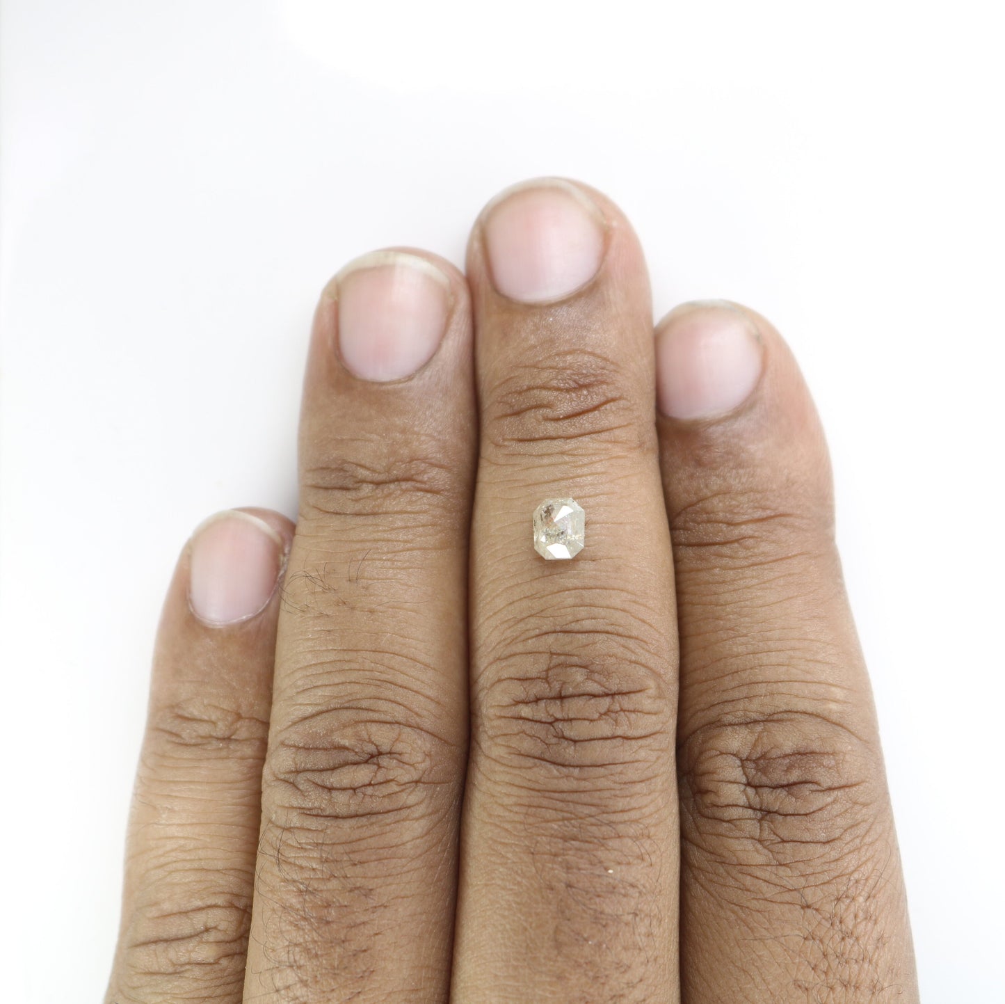 0.77 CT Emerald Cut Loose Salt & Pepper Diamond - Perfect for Wedding Rings - Labor Day Sale
