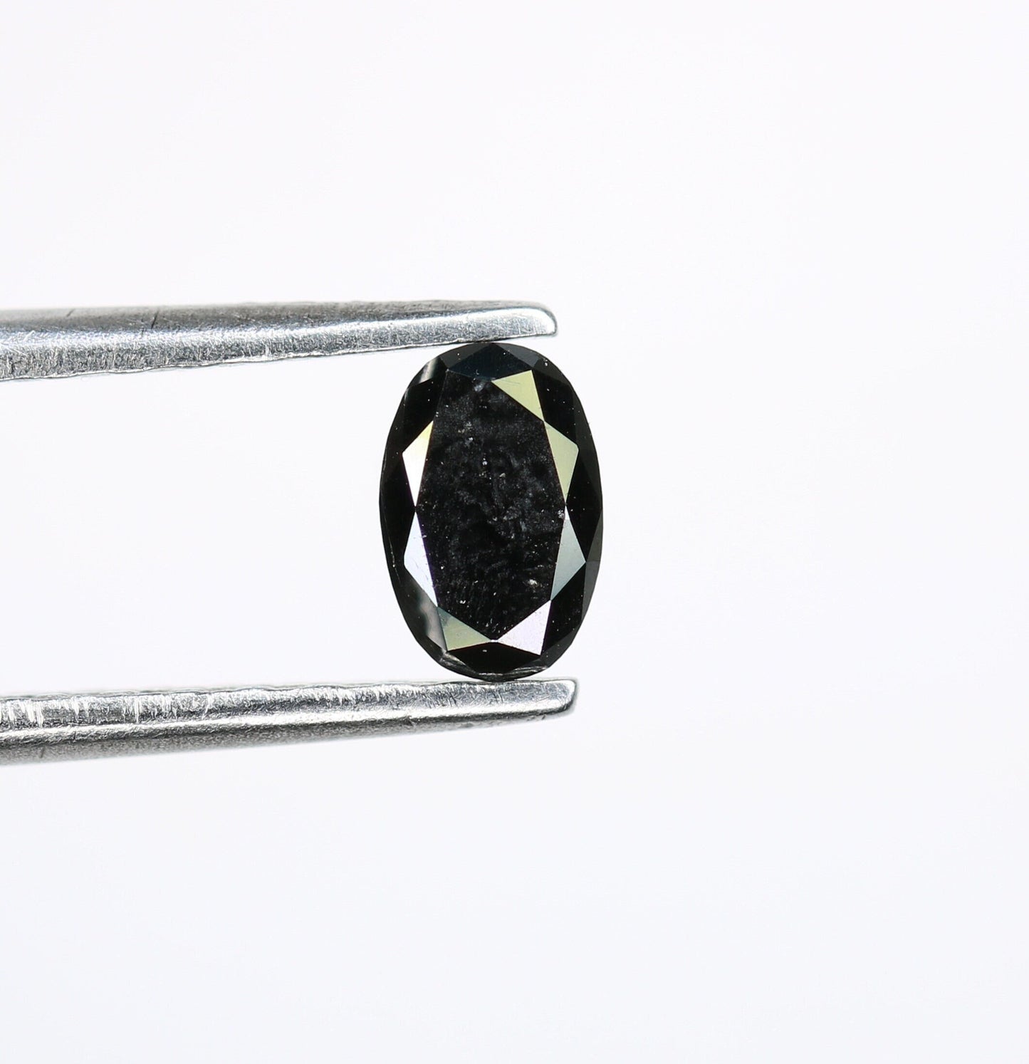 0.37 CT Oval Black Loose Diamond for Statement Jewelry, Custom Ring, Oval Prong Pendant, Oval Halo Ring, Gold Ring