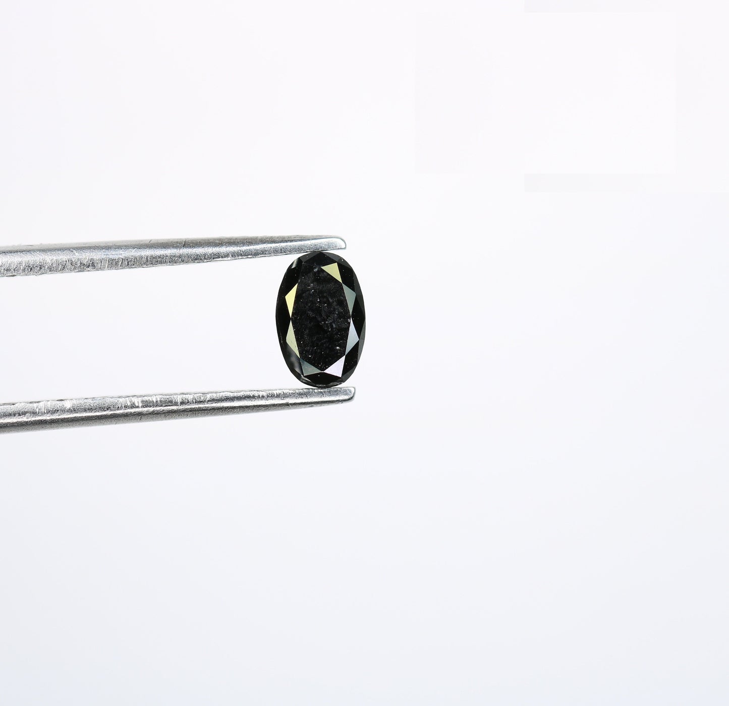 0.37 CT Oval Black Loose Diamond for Statement Jewelry, Custom Ring, Oval Prong Pendant, Oval Halo Ring, Gold Ring