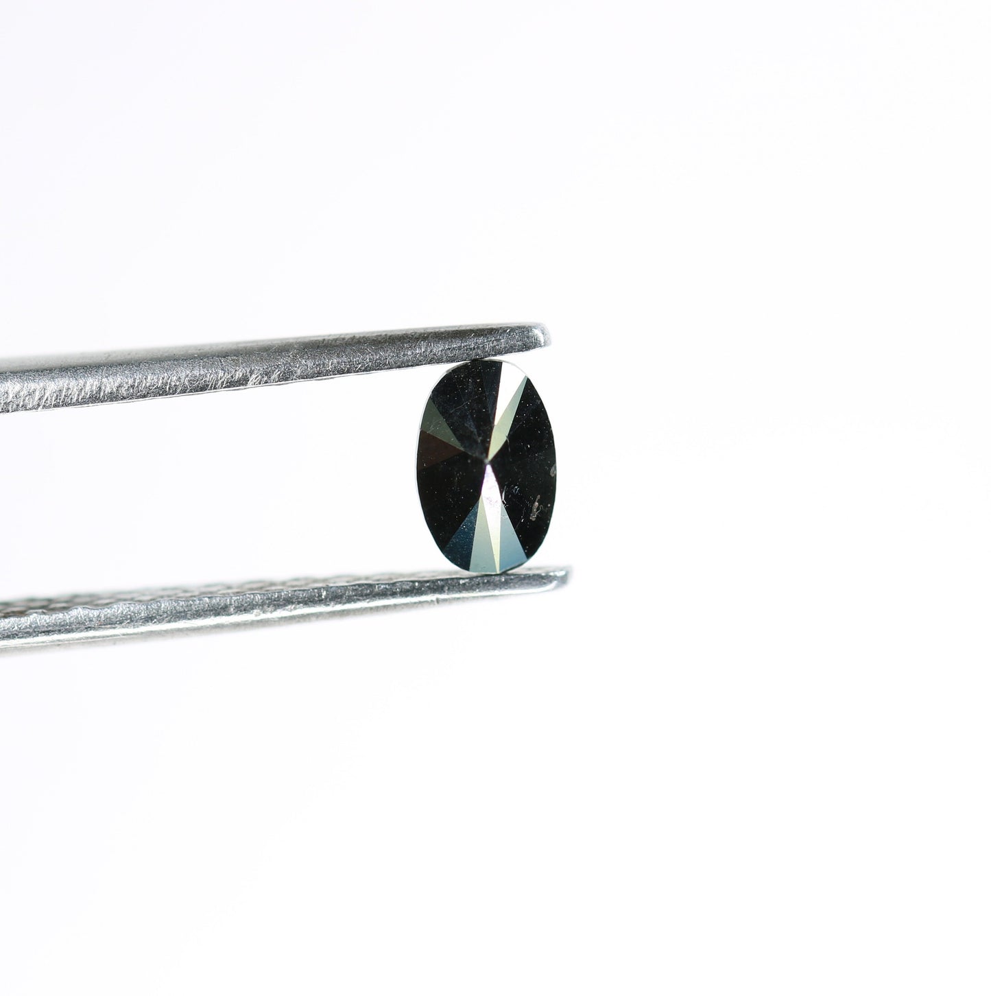 0.37 CT Oval Black Loose Diamond for Statement Jewelry, Custom Ring, Oval Prong Pendant, Oval Halo Ring, Gold Ring