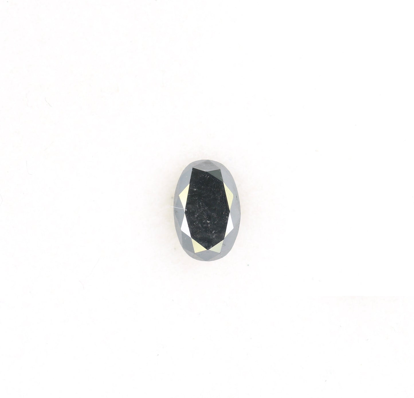 0.37 CT Oval Black Loose Diamond for Statement Jewelry, Custom Ring, Oval Prong Pendant, Oval Halo Ring, Gold Ring