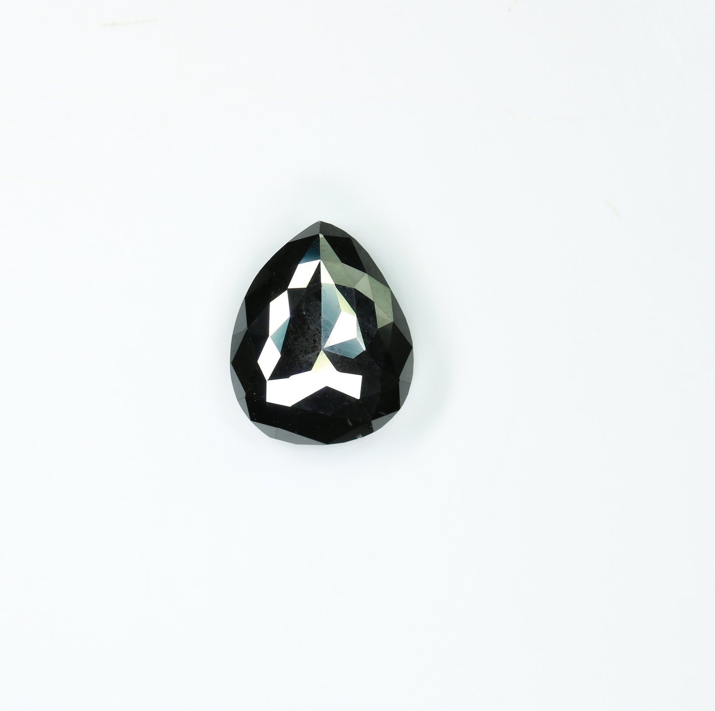 5.79 CT Pear Shape Polished Black Diamond | Ideal Gemstone for Jewelry Making | Perfect for Gold Rings | Wedding Gift for Men or Women