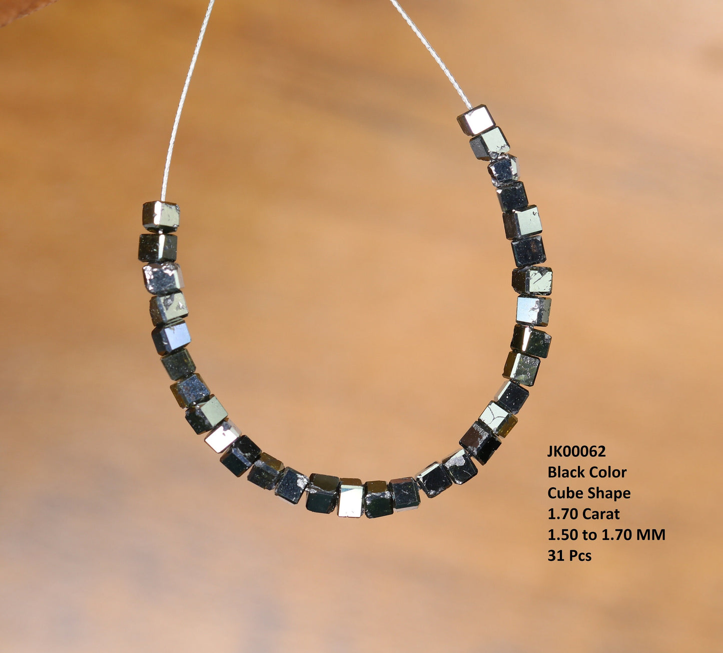 Black Diamond Beads | Faceted AAA Quality Loose Gems for Retro & Crystal Necklaces | Unique DIY Jewelry Making Supplies Craft Beads