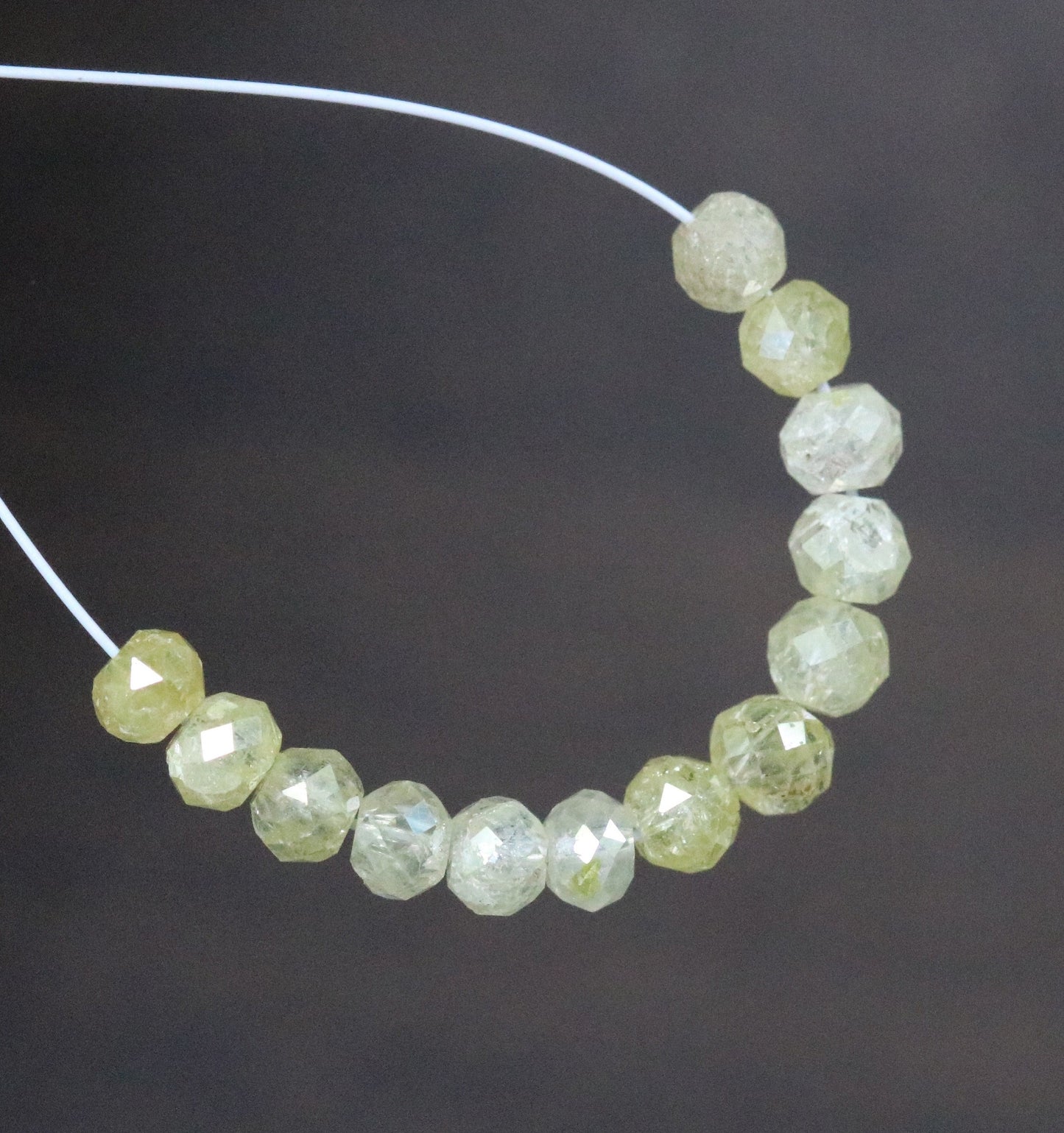 2.11 CT Natural Raw Rough Diamond Beads | AAA Quality Faceted Loose Gems for Artisan Jewelry | Perfect for Vintage & Crystal Necklaces