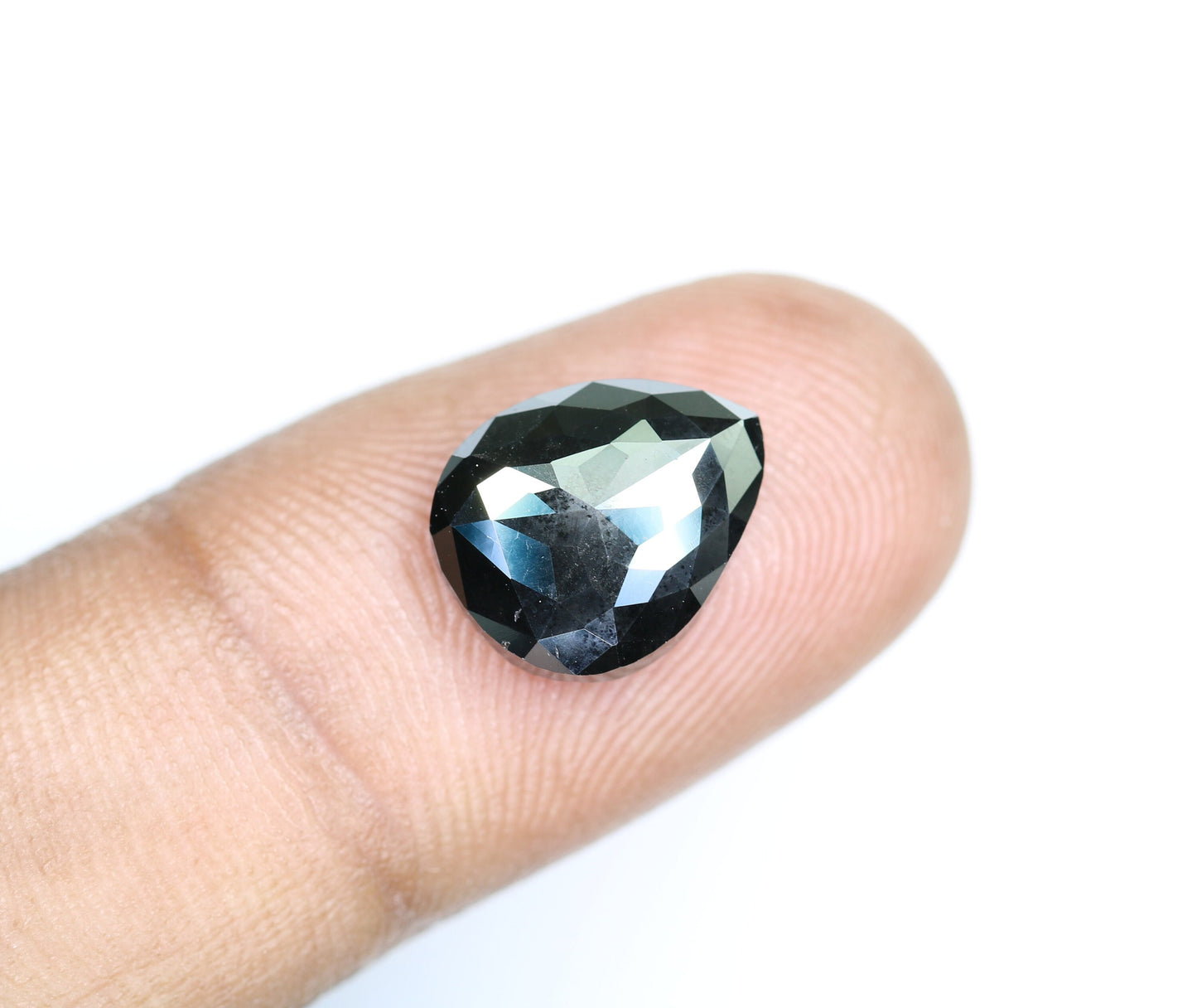 5.79 CT Pear Shape Polished Black Diamond | Ideal Gemstone for Jewelry Making | Perfect for Gold Rings | Wedding Gift for Men or Women