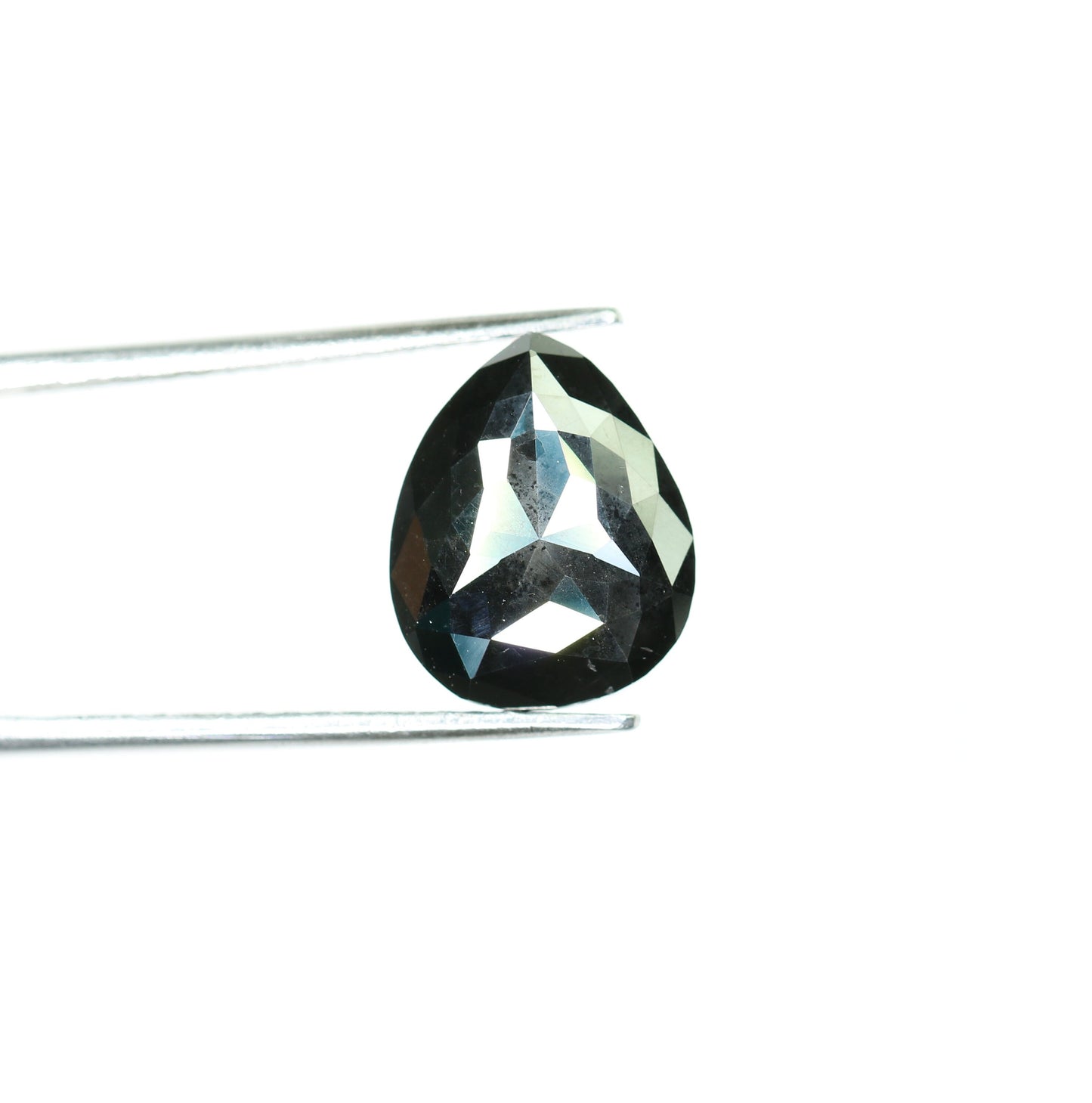 5.79 CT Pear Shape Polished Black Diamond | Ideal Gemstone for Jewelry Making | Perfect for Gold Rings | Wedding Gift for Men or Women