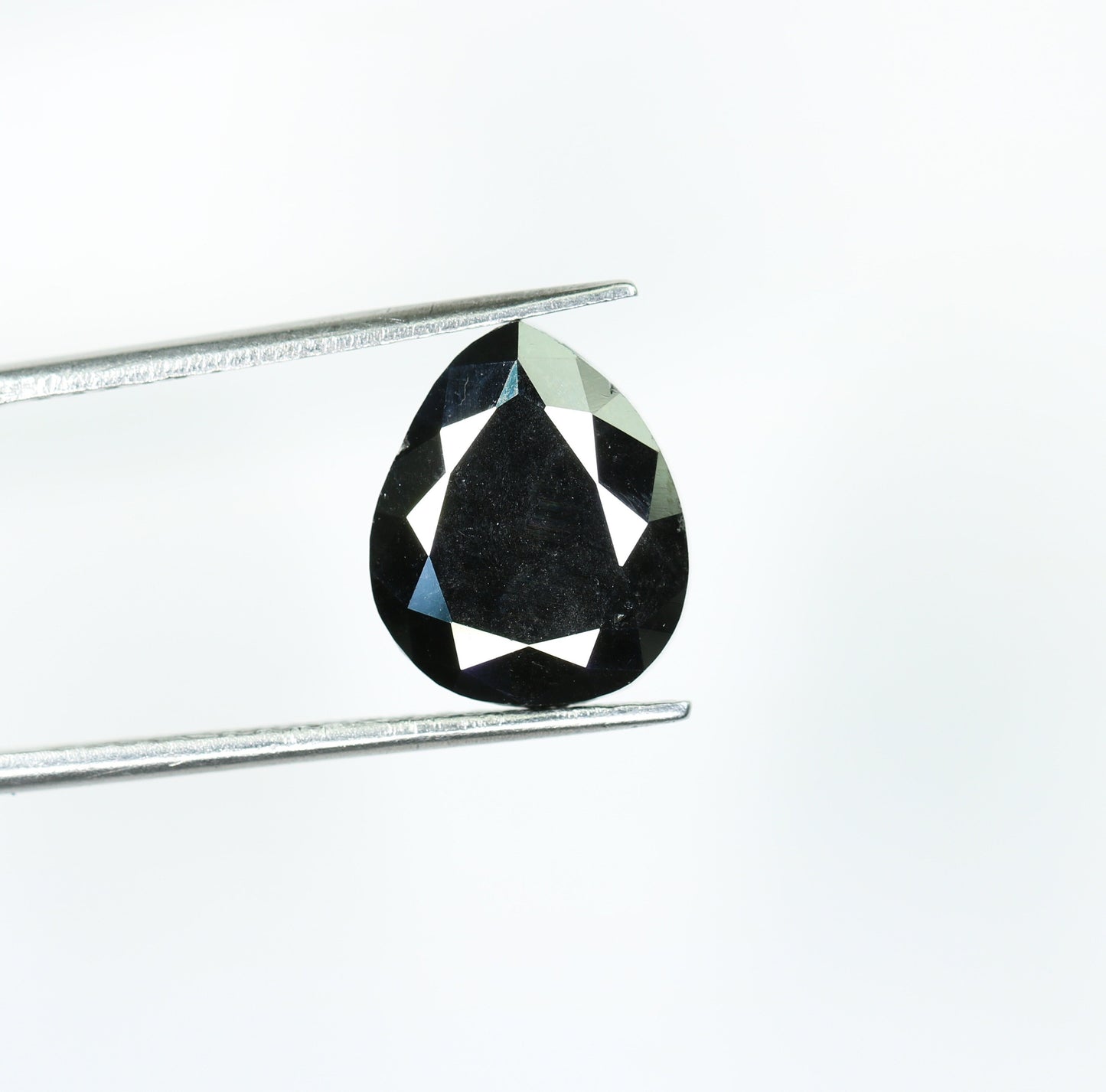 5.79 CT Pear Shape Polished Black Diamond | Ideal Gemstone for Jewelry Making | Perfect for Gold Rings | Wedding Gift for Men or Women