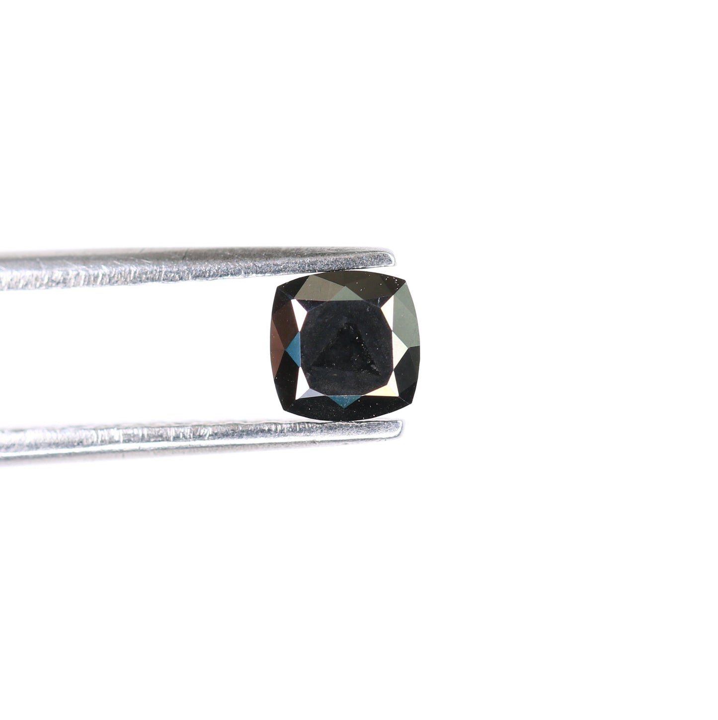 0.44 CT Fancy Cushion Black Loose Diamond for Engagement Ring, Wedding Jewelry, Gift for Women, Christmas Gift, Gold Ring