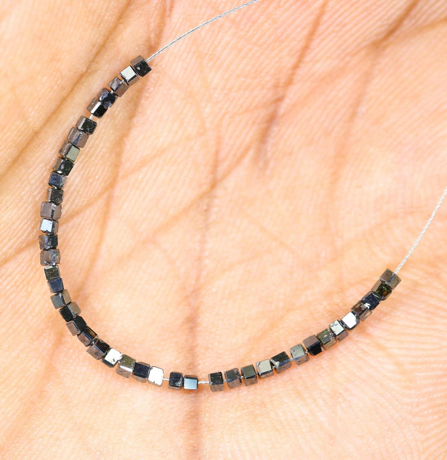 Black Diamond Beads | Faceted AAA Quality Loose Gems for Retro & Crystal Necklaces | Unique DIY Jewelry Making Supplies Craft Beads