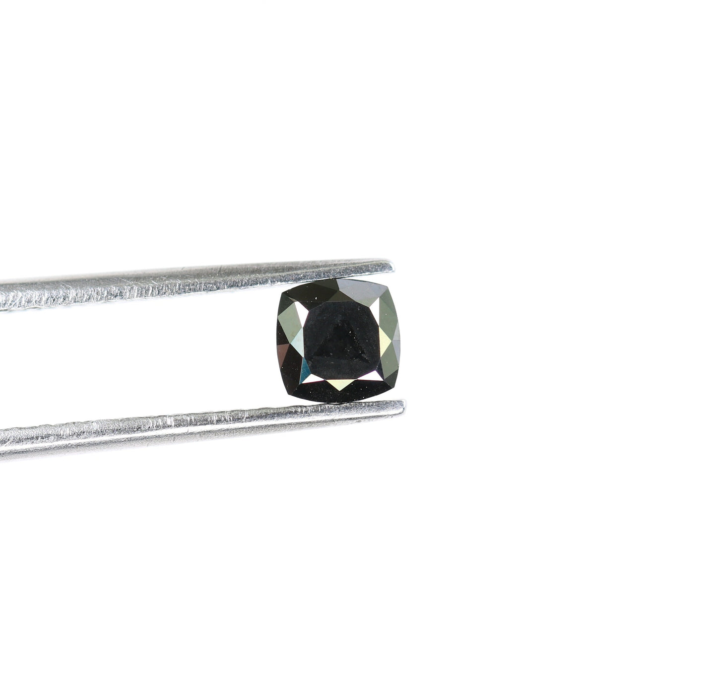 0.44 CT Fancy Cushion Black Loose Diamond for Engagement Ring, Wedding Jewelry, Gift for Women, Christmas Gift, Gold Ring