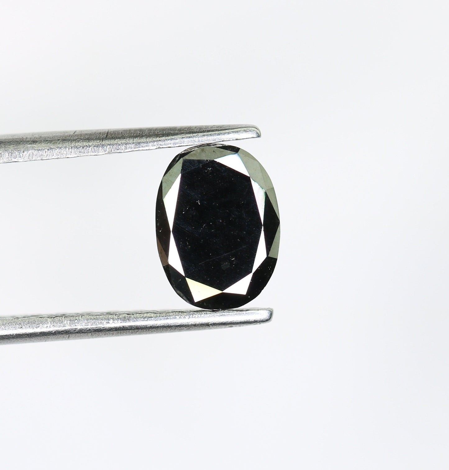 0.63 CT Fancy Oval Classy Black Loose Diamond for Wedding Jewelry, Fancy Black Diamond, Gift for Wife, Gold Ring