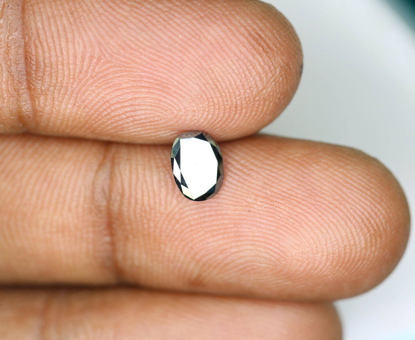 0.63 CT Fancy Oval Classy Black Loose Diamond for Wedding Jewelry, Fancy Black Diamond, Gift for Wife, Gold Ring